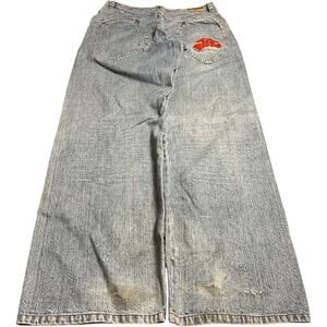 Rocawear Vintage Y2K Wide Leg Big Pocket Skater Jeans